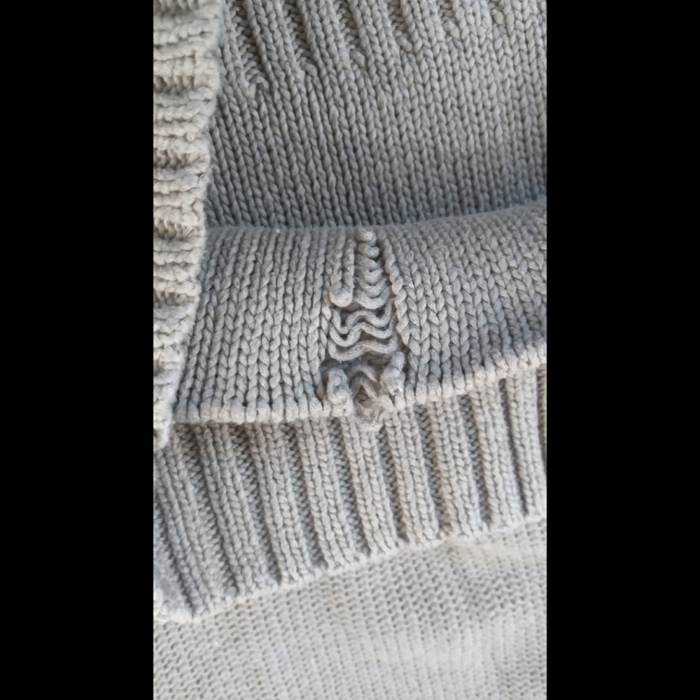 Lands End Canvas Chunky Button Front Cardigan - image 4